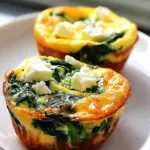 Quick & Healthy Egg Muffins with Spinach and Feta