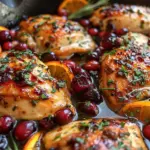 Skillet Cranberry Orange Chicken Recipe