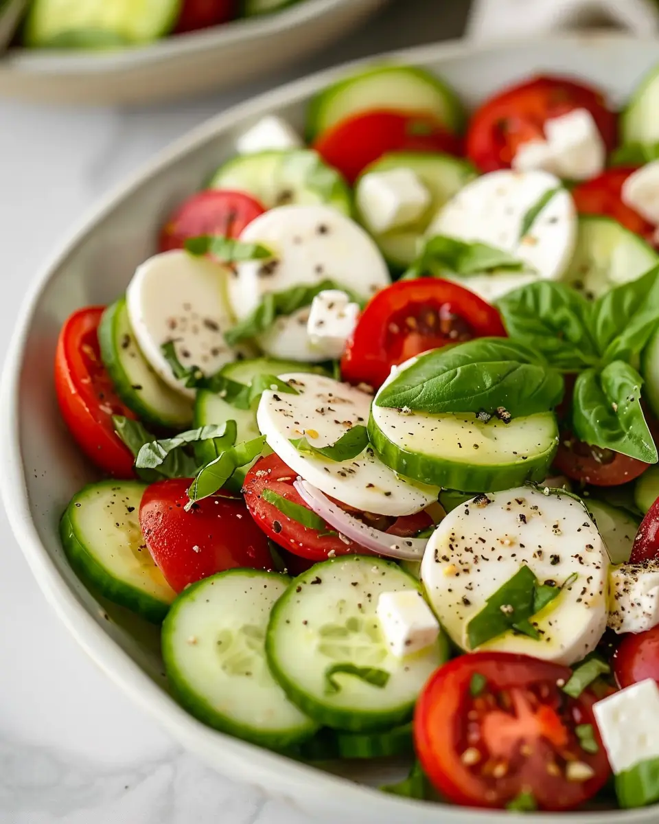 Fresh Cucumber Caprese Salad: A Refreshing Take for Summer