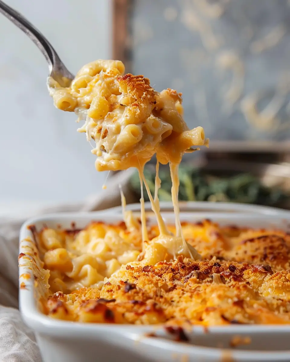 Southern Baked Mac and Cheese: Creamy Comfort with Turkey Bacon
