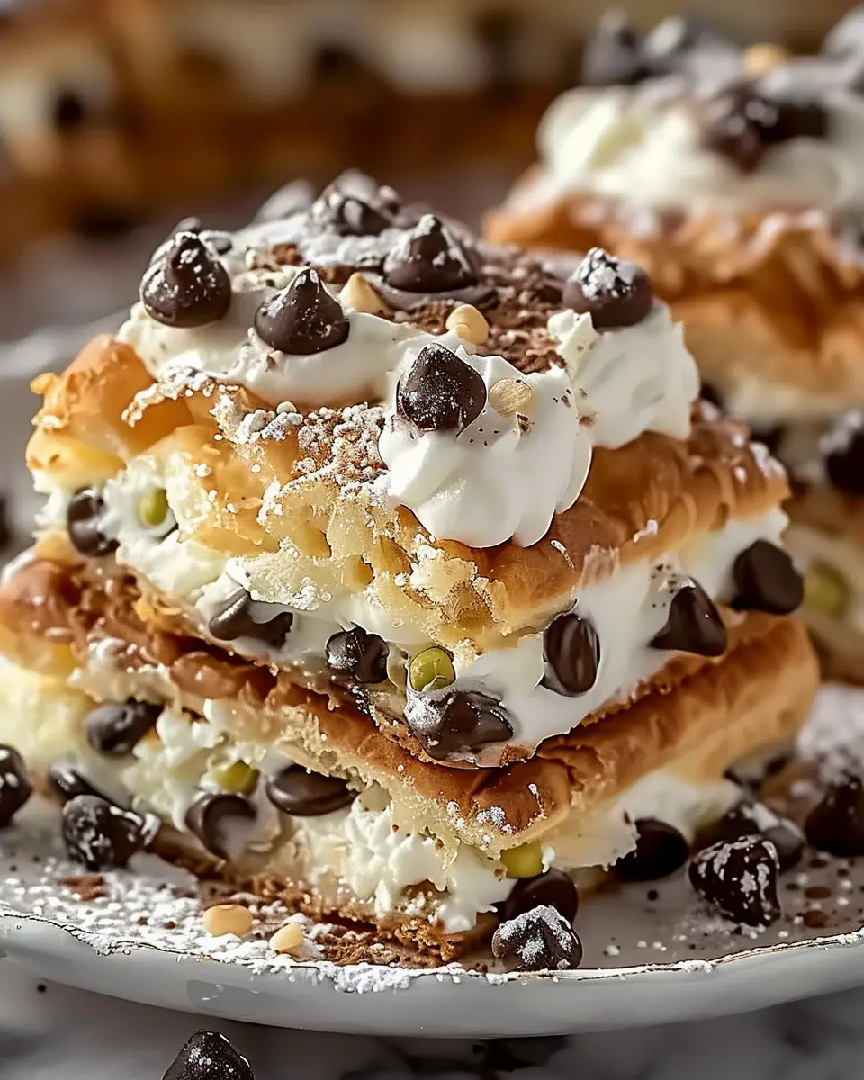 Classic Cannoli Squares: Easy Indulgence for Homemade Delight