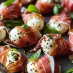 Prosciutto Wrapped Mozzarella Bites