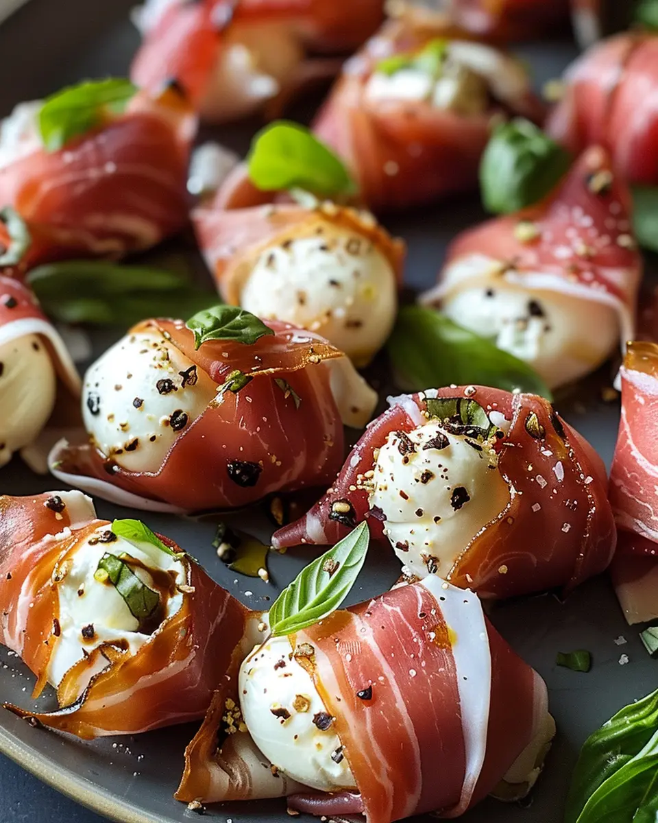 Prosciutto Wrapped Mozzarella Bites: A Juicy Indulgence for All