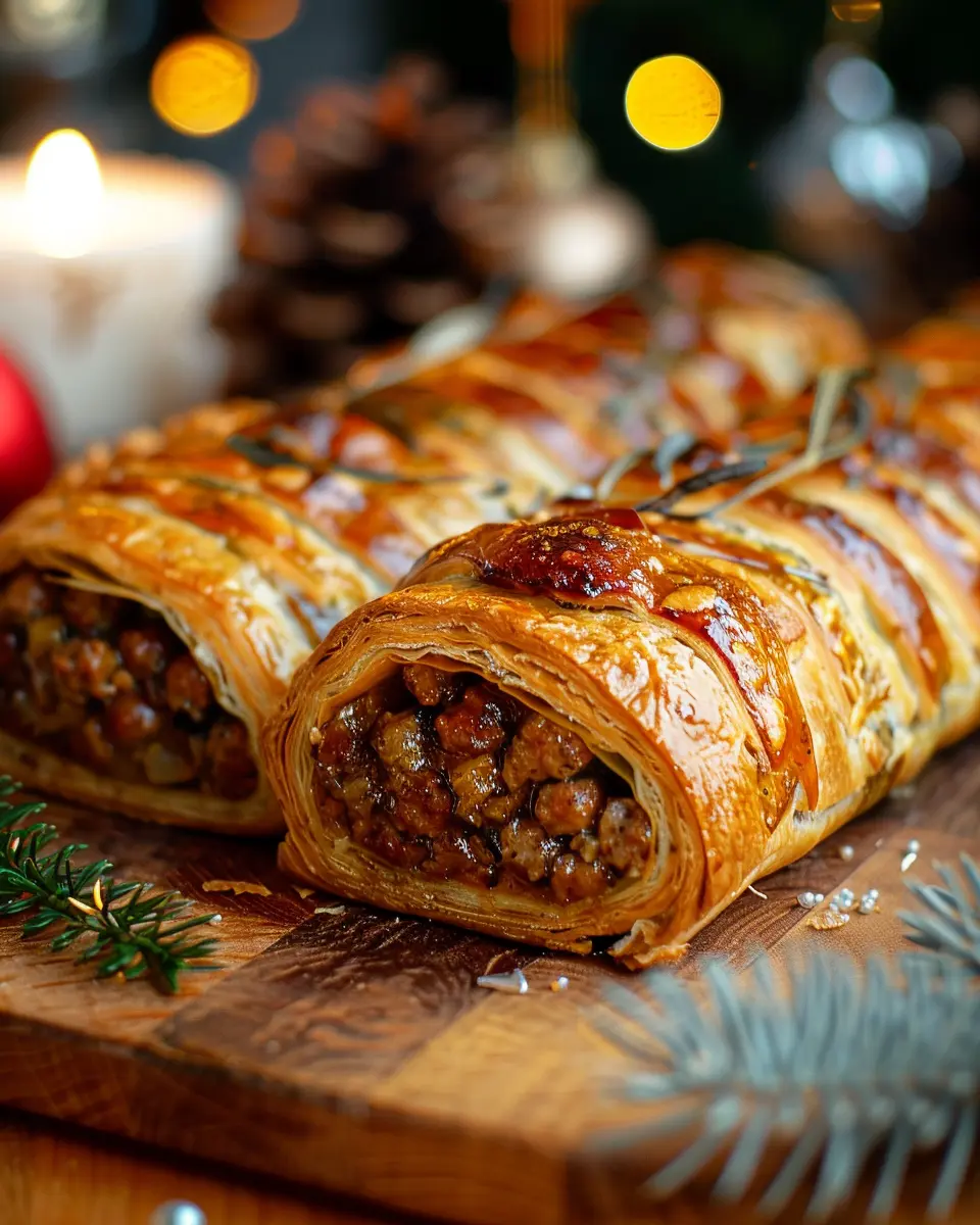Christmas Sausage Rolls: Easy Beef Rolls with Turkey Bacon Delight