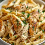 Healthy Garlic Parmesan Chicken Pasta