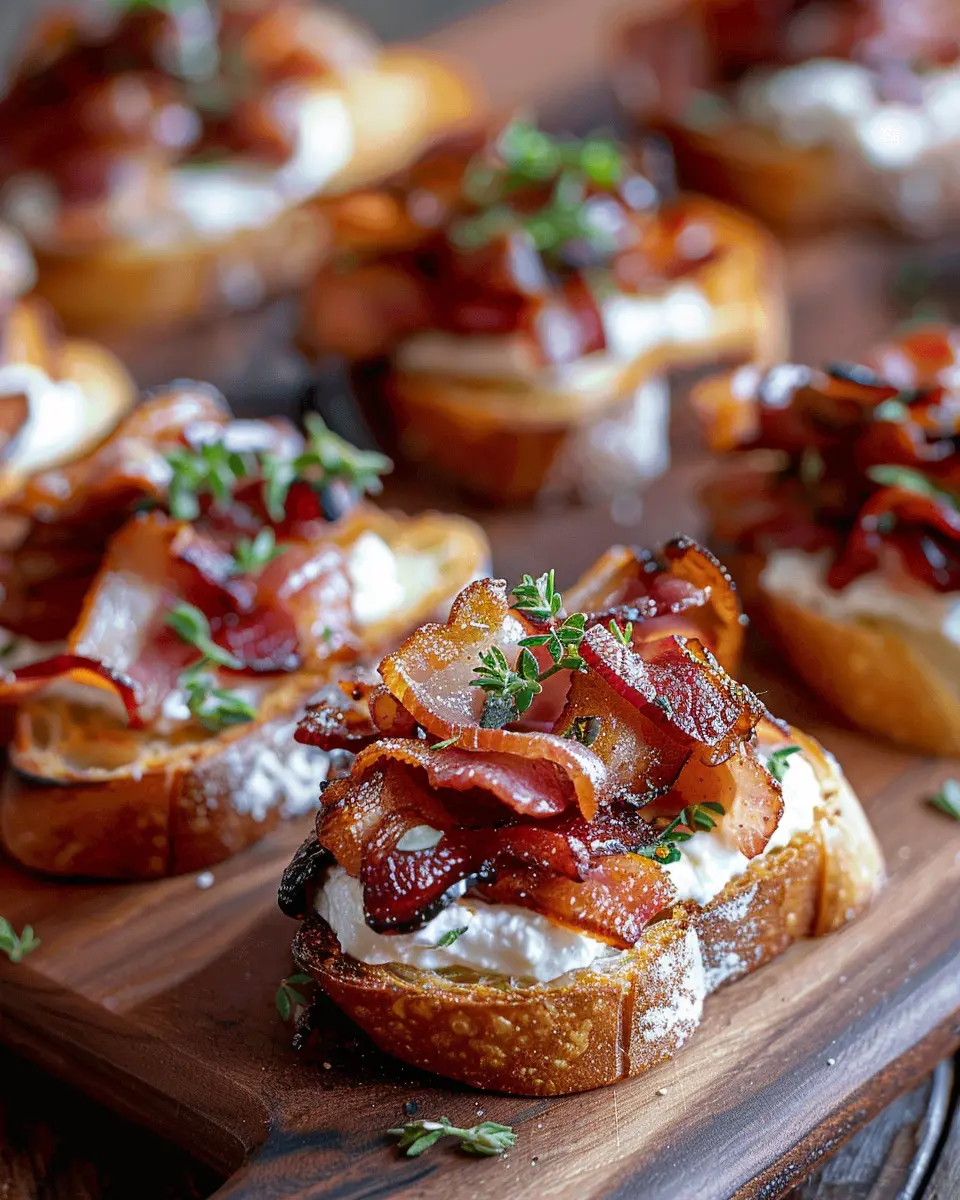 Million Dollar Turkey Bacon Crostini: The Best Brunch Delight