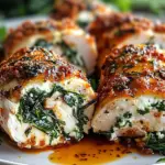 Herbed Ricotta Stuffed Chicken Rolls