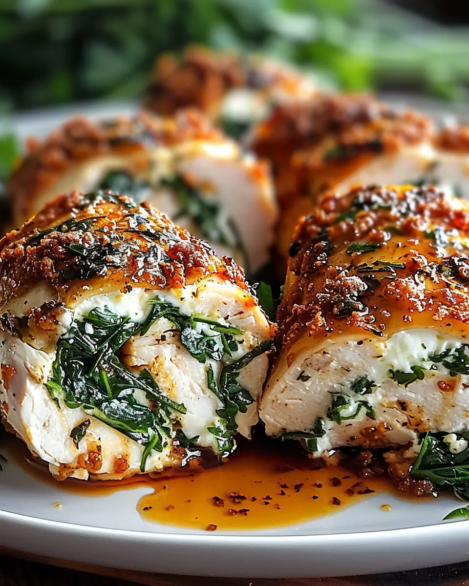 Herbed Ricotta Stuffed Chicken Rolls for a Flavorful Dinner