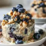 Creamy Blueberry Muffin Overnight Oats