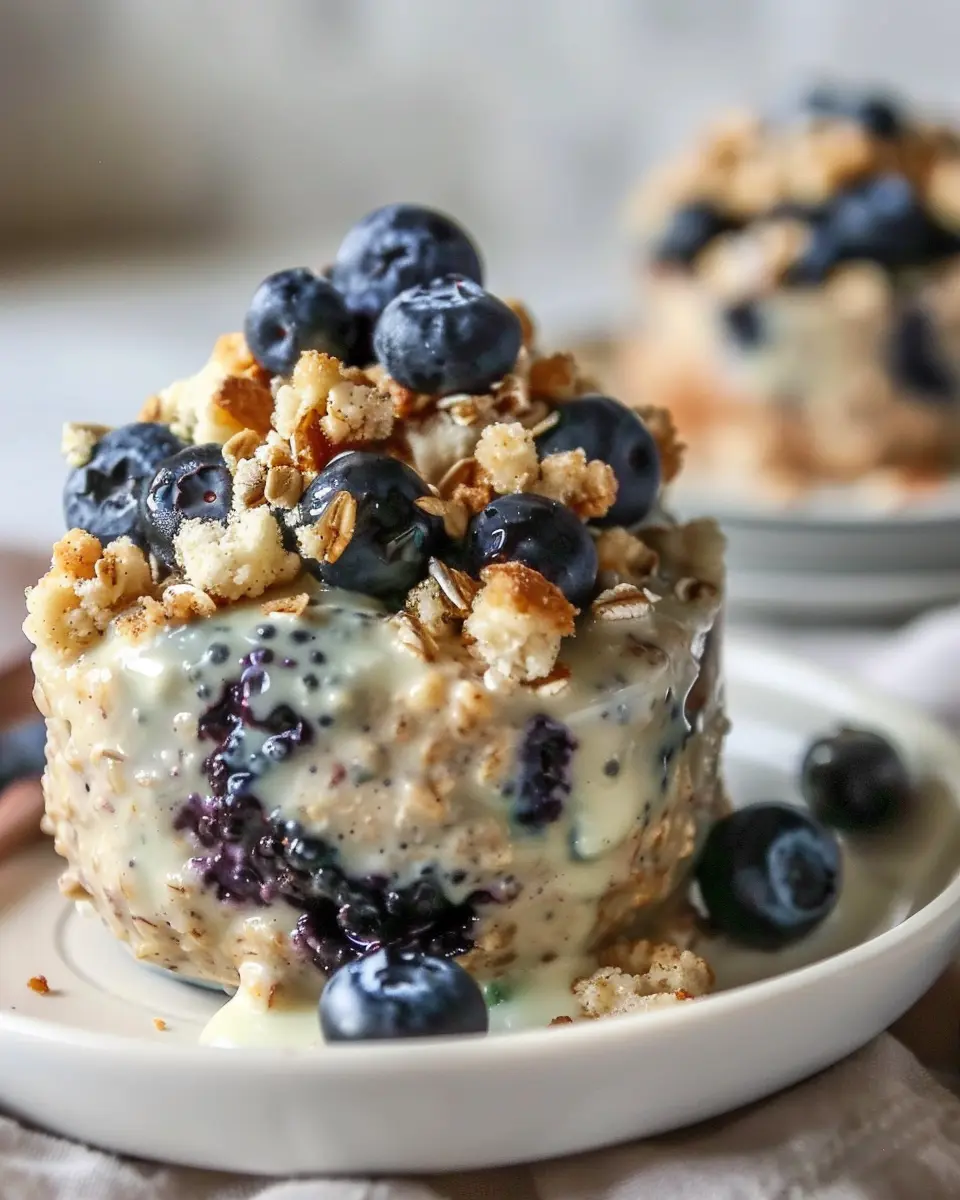Creamy Blueberry Muffin Overnight Oats: The Best Healthy Breakfast