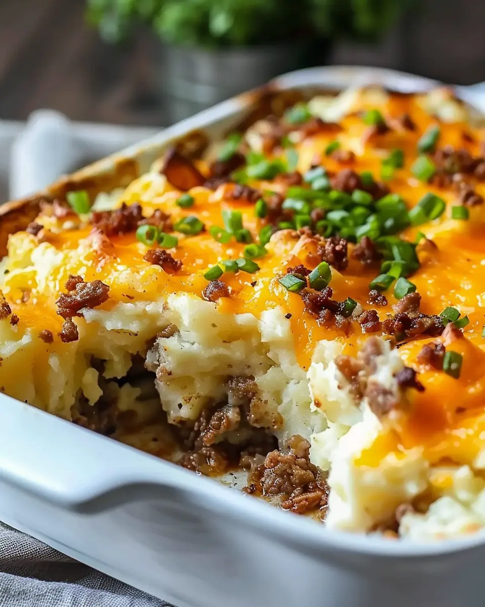 Loaded Steakhouse Mashed Potato Casserole: Indulgent Comfort Food