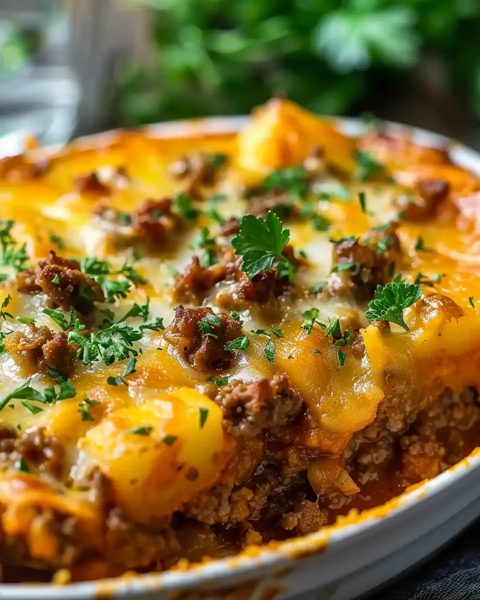 Hobo Casserole: Easy Ground Beef Recipe with Turkey Bacon Delight