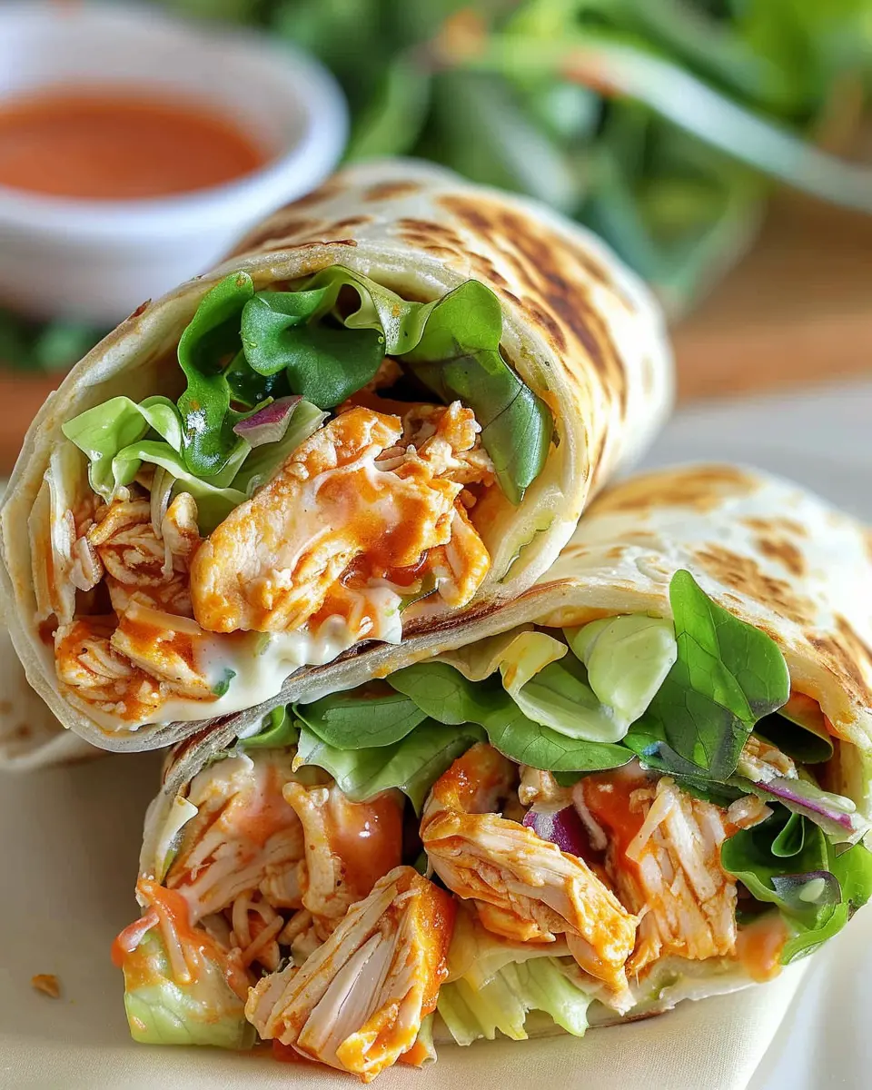 Spicy Buffalo Chicken Wraps for Two: Easy & Flavorful Delight