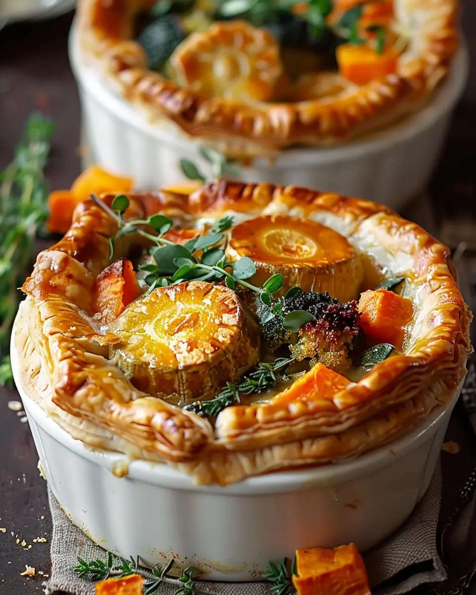 Roasted Autumn Vegetable Pot Pies: The Coziest Comfort Food