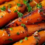 Crispy Maple Glazed Carrots
