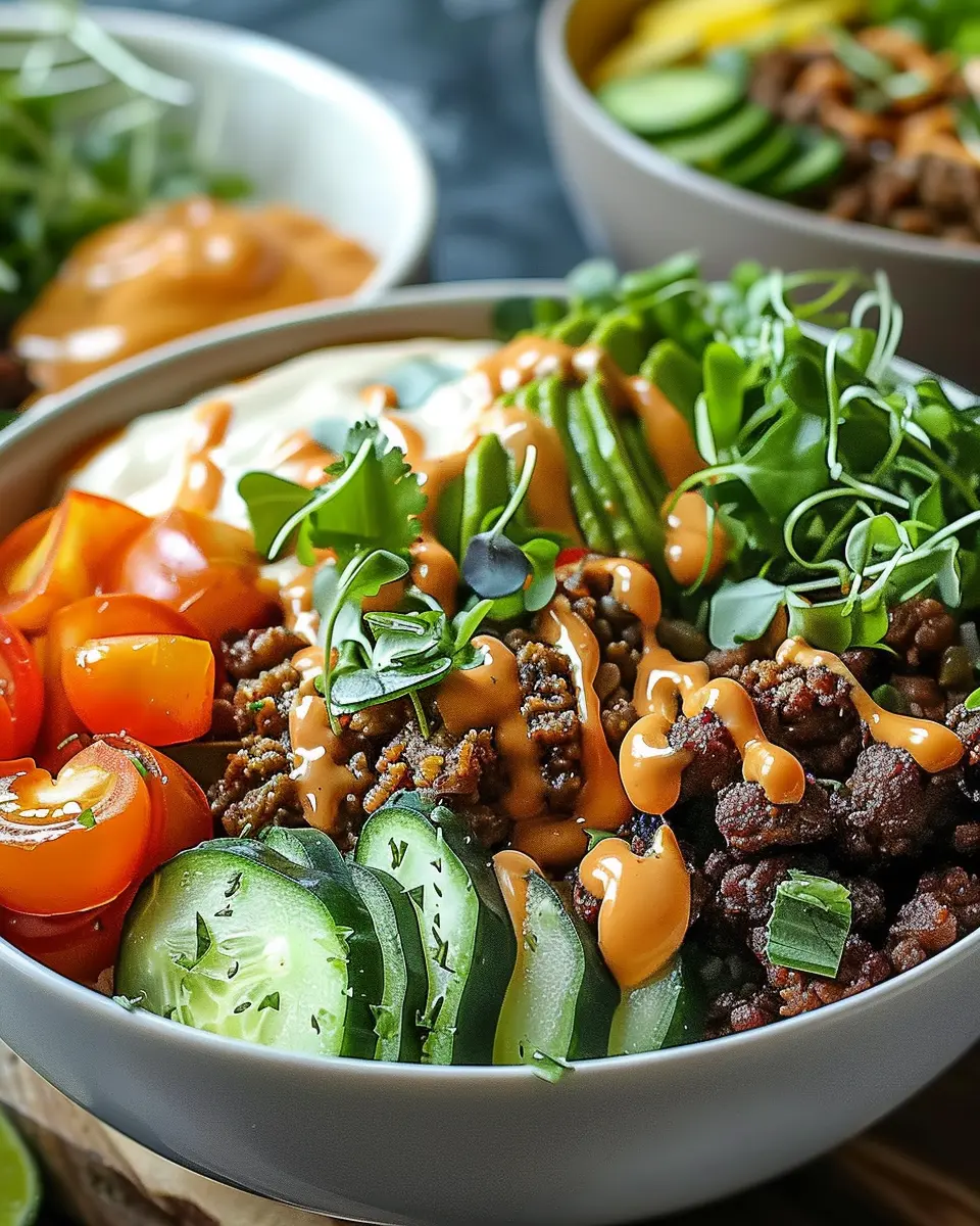 Easy and Flavorful Burger Bowls: A Healthy Twist with Turkey Bacon
