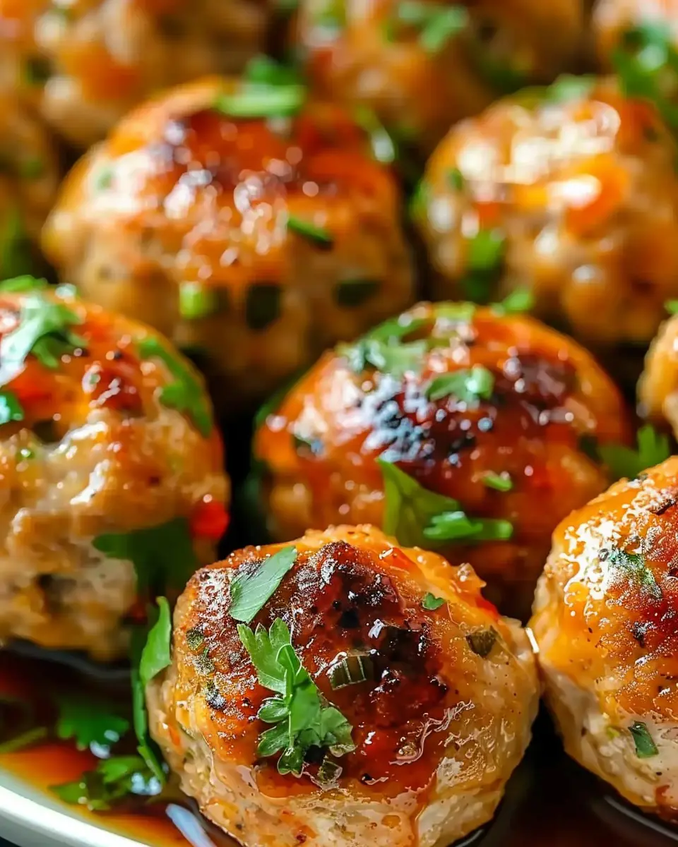 Easy Thai Baked Chicken Meatballs: Juicy Flavors with a Twist