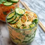 Creamy Asian Cucumber Salad Bowl Recipe