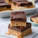 No Bake Peanut Butter Buckeye Bars