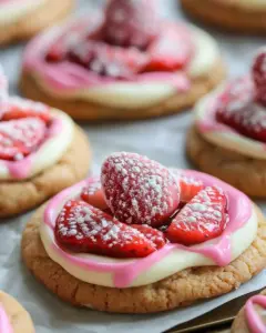 Strawberry Kiss Cookies