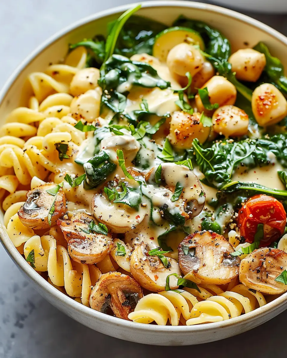 Creamy Protein-Packed Pasta Bowl: A Cozy Dinner Delight
