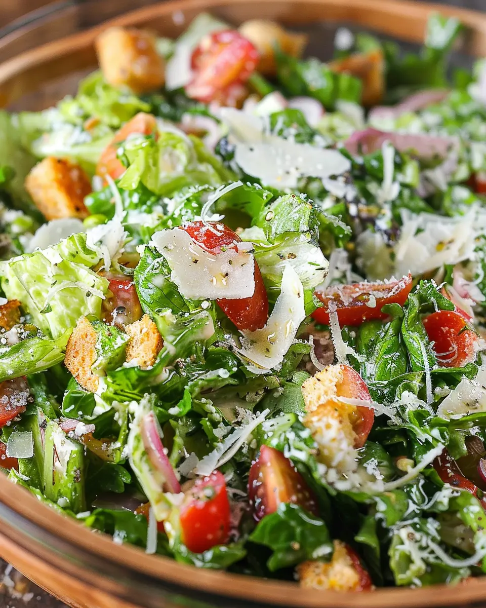 Parmesan Chopped Salad: A Fresh, Easy Twist with Turkey Bacon