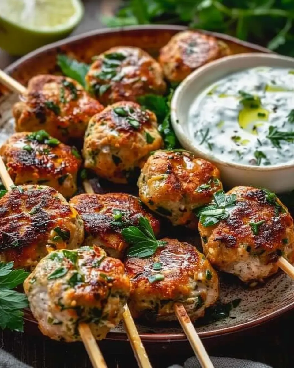 Chicken Kofta Garlic Yogurt Sauce: A Juicy Homemade Delight
