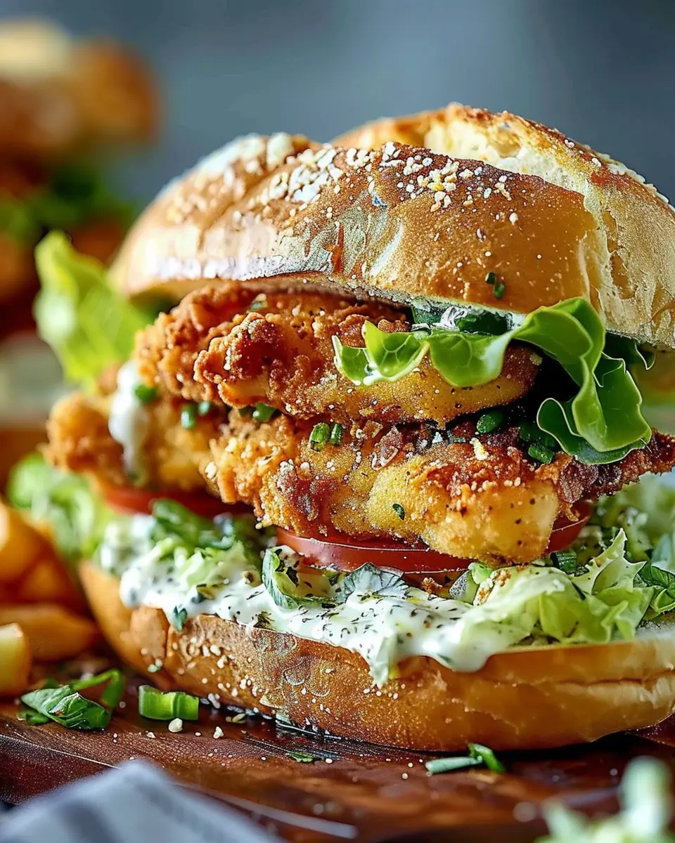 Crispy Chicken Caesar Sandwich: The Best Twist with Turkey Bacon