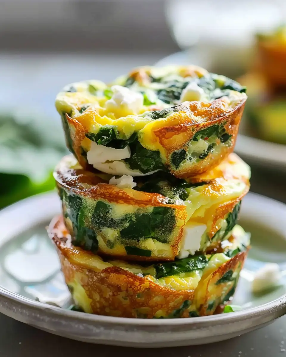 Egg Muffins with Spinach and Feta: Easy Turkey Bacon Boost