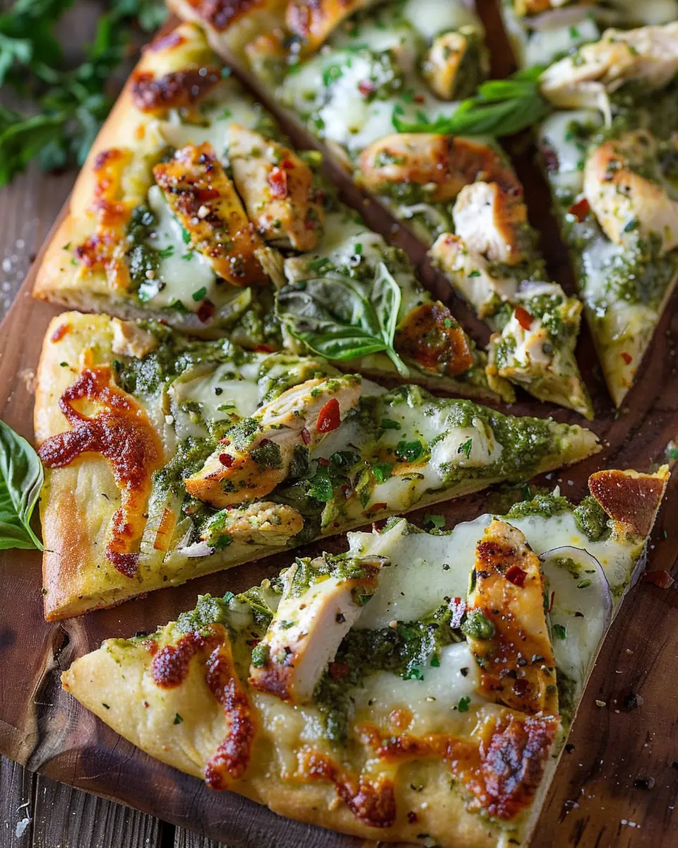 Chicken Pesto Flatbread: Easy Recipe for Flavorful Home Cooking