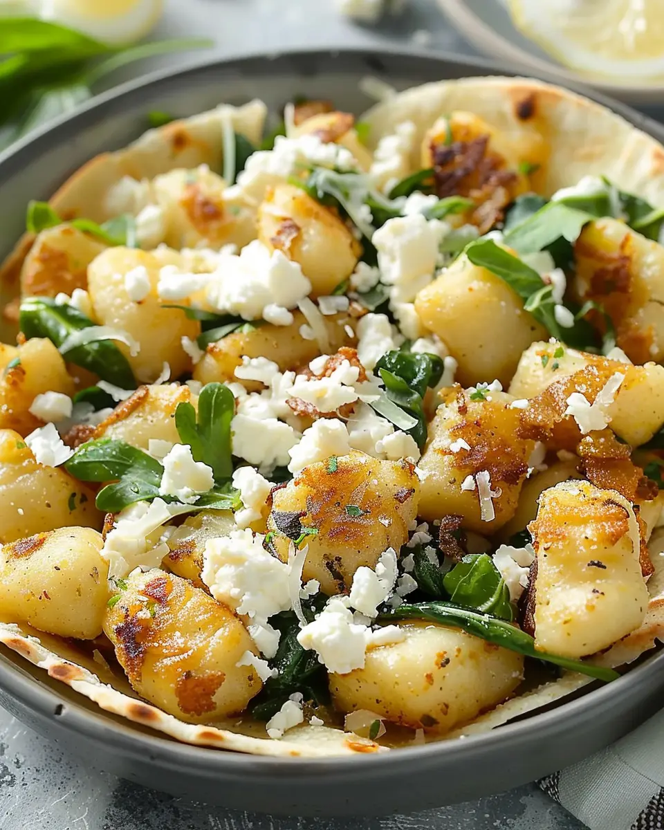 Crispy Gnocchi with Spinach and Feta: Easy Comfort Food Delight