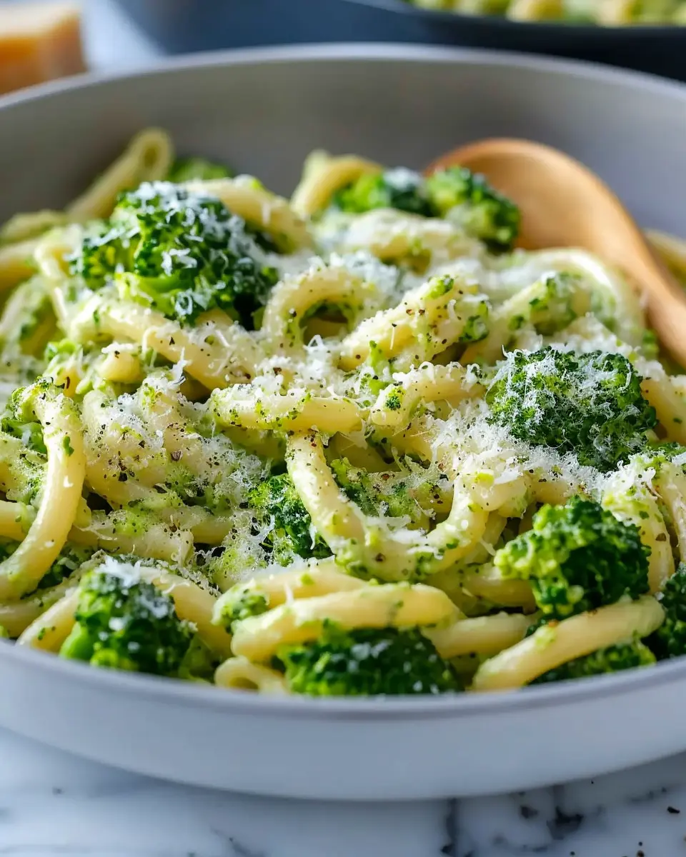 Light and Healthy Broccoli Pasta with Turkey Bacon and Chicken Ham Recipe