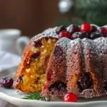 Healthy Christmas Fruit Bundt Cake