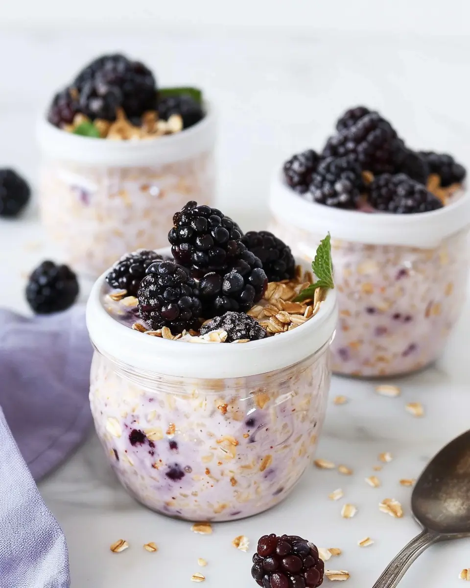 Blackberry Overnight Oats: Easy, Wholesome Breakfast Delight