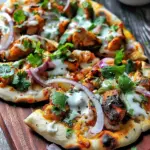 Tandoori Chicken Naan Pizza
