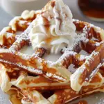 Cinnamon Roll Waffles Cream Cheese