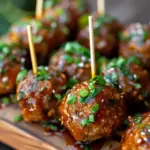 Honey Sriracha Glazed Meatballs