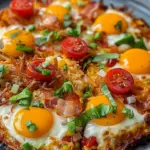 Breakfast Pizza Hash Brown Crust