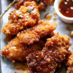 Baked Crunchy Hot Honey Chicken