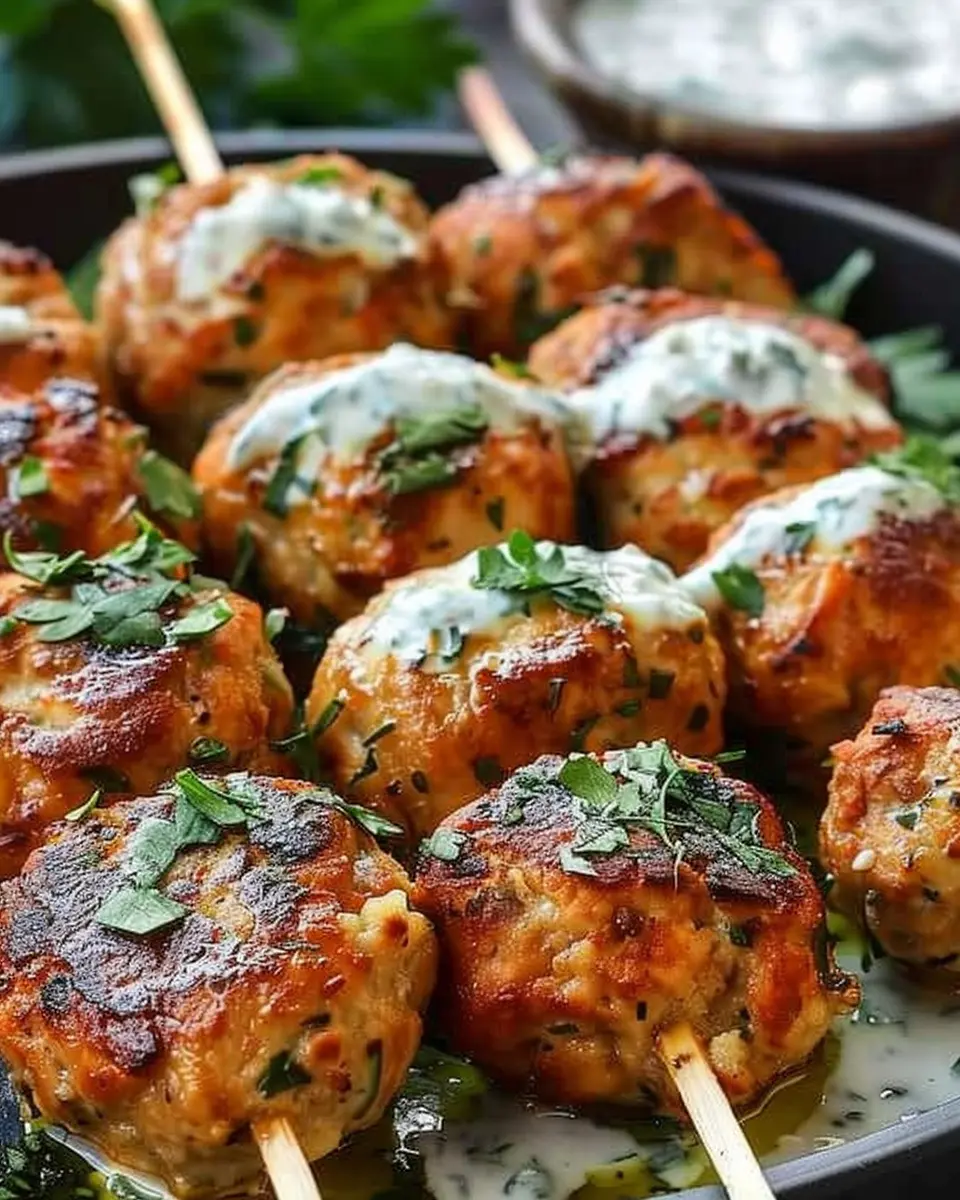 Chicken Kofta Garlic Yogurt Sauce: A Juicy Taste of Home
