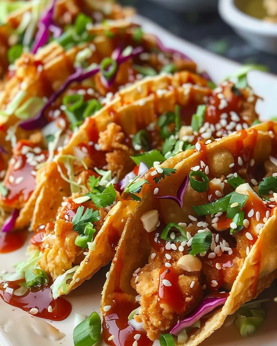 Crispy Chicken Wonton Tacos: Easy & Irresistibly Delicious Treats