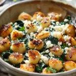 Crispy Gnocchi With Spinach And Feta