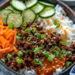 Quick & Easy Korean Ground Beef Bowl