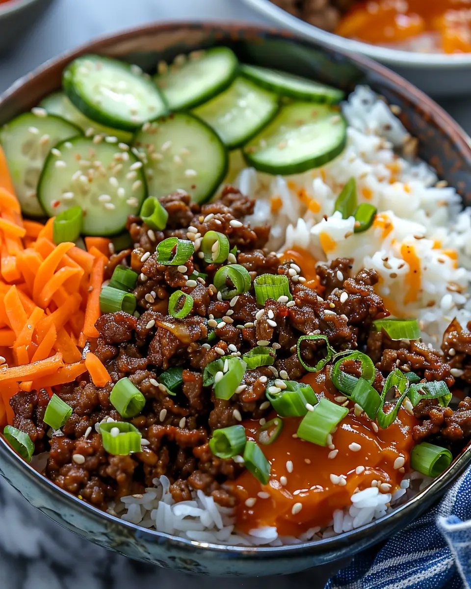 Quick Easy Korean Ground Beef Bowl: A Flavorful Family Favorite