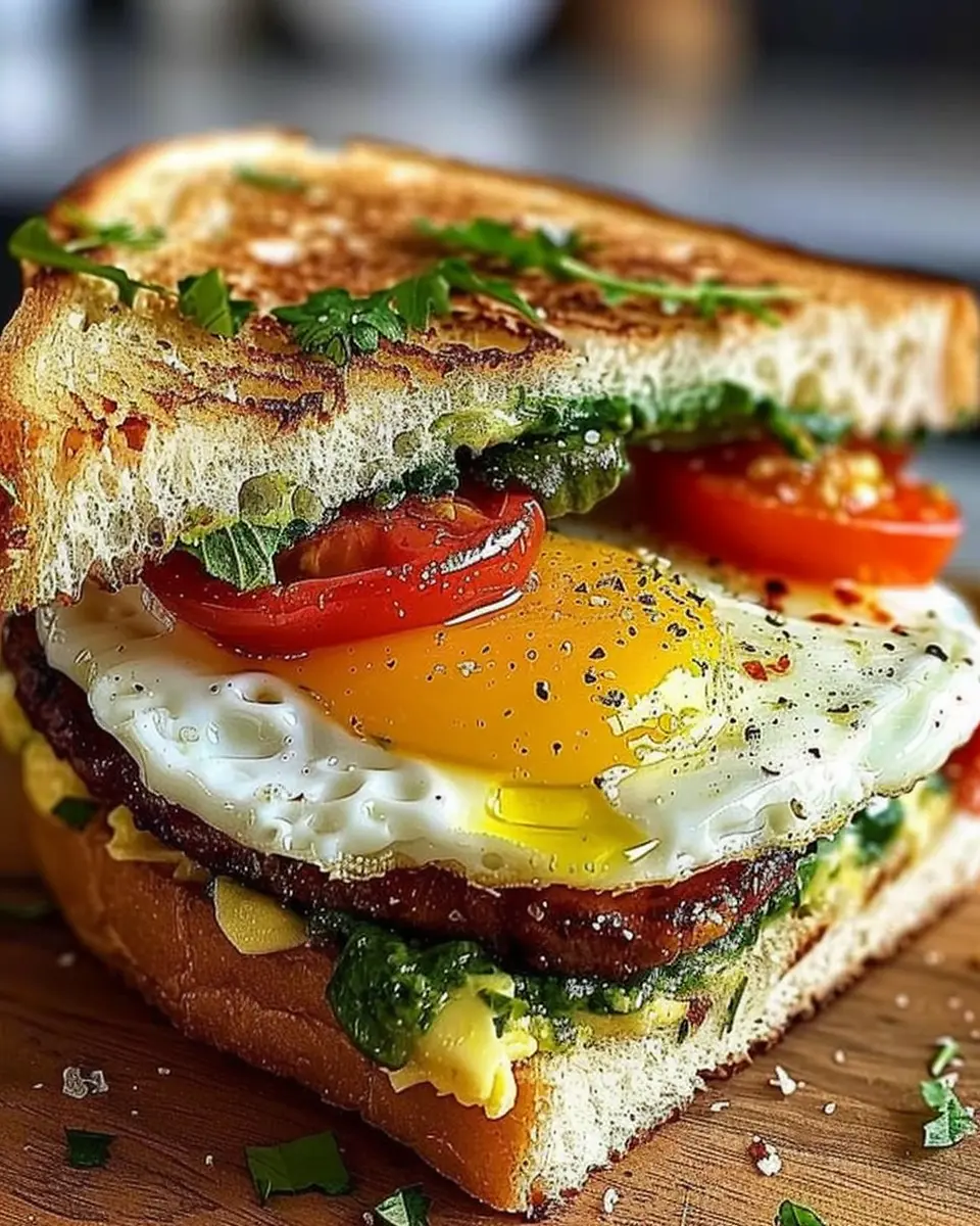 Mediterranean Breakfast Sandwich: Easy Turkey Bacon Twist for Flavor