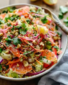 Anna Jones' Raw Thai Citrus Crunch Salad