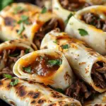 French Dip Tortilla Roll Ups