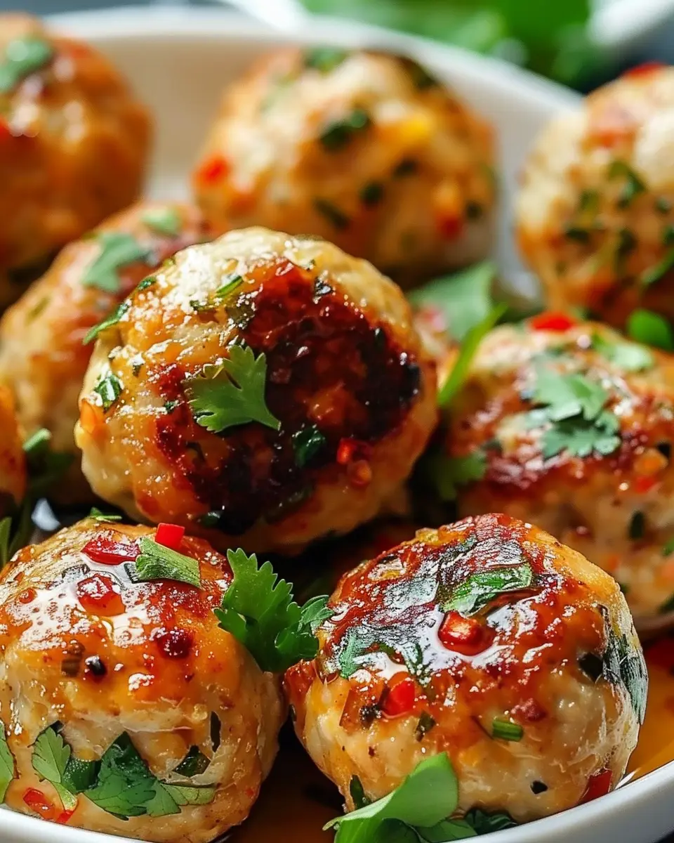 Easy Thai Baked Chicken Meatballs for a Flavorful Twist at Home